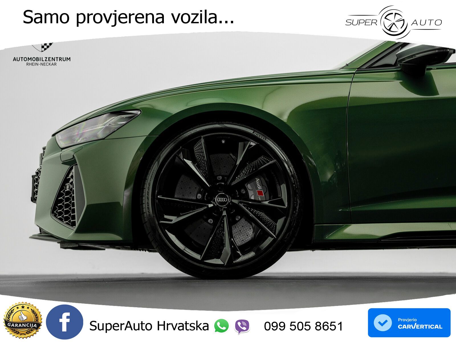 Audi RS6 Avant 4.0 TFSI V8 (600 KS) quattro Tiptronic ZRAČNI+ACC+GR SJED+KAM+PANO