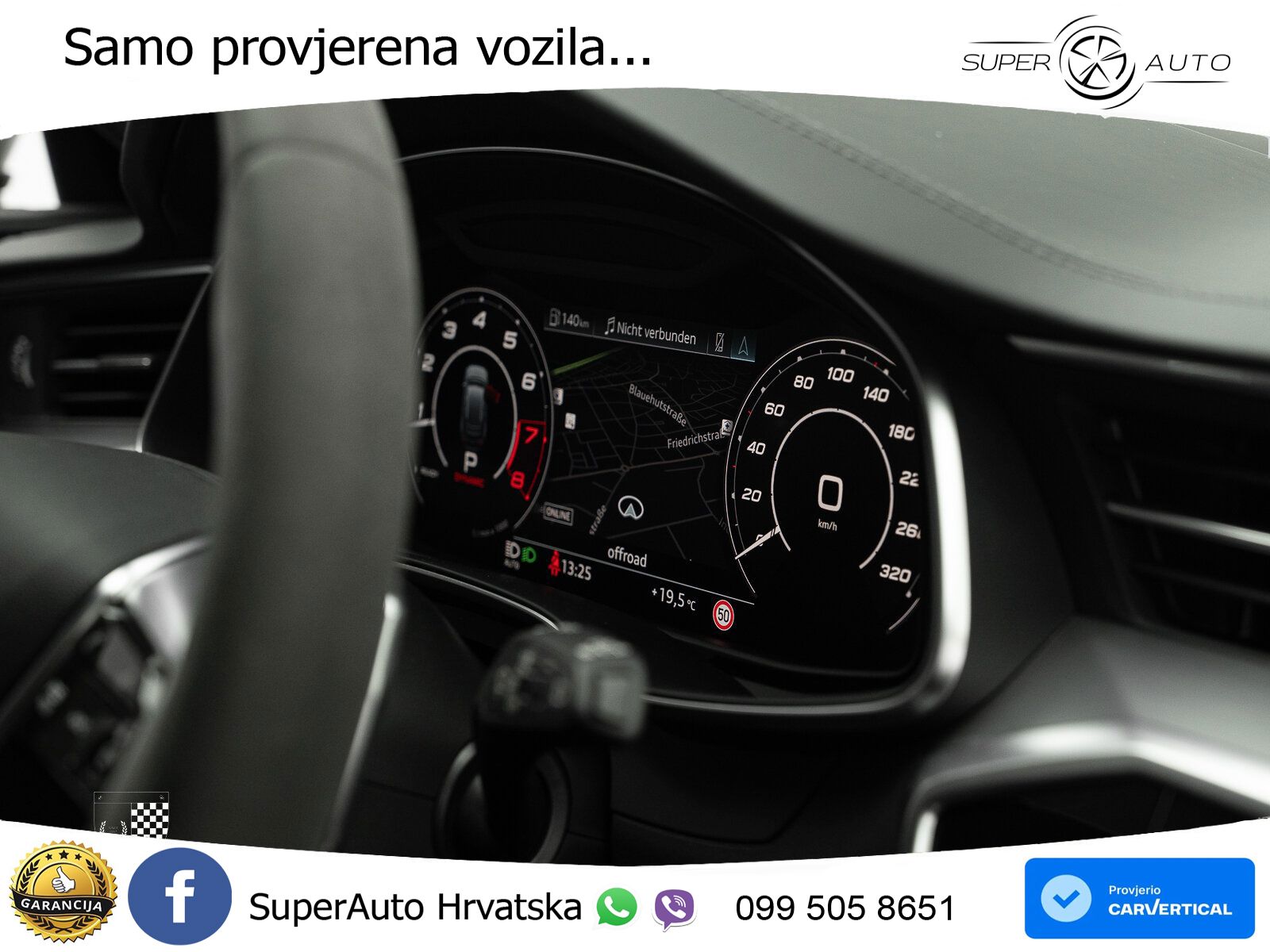 Audi RS6 Avant 4.0 TFSI V8 (600 KS) quattro Tiptronic ZRAČNI+ACC+GR SJED+KAM+PANO