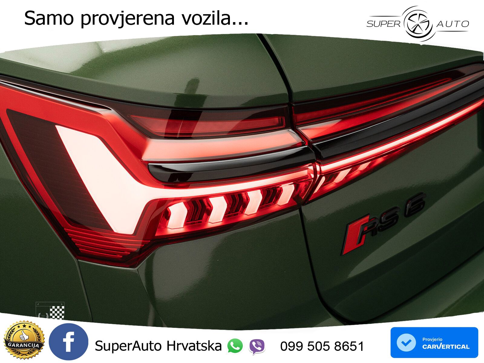 Audi RS6 Avant 4.0 TFSI V8 (600 KS) quattro Tiptronic ZRAČNI+ACC+GR SJED+KAM+PANO