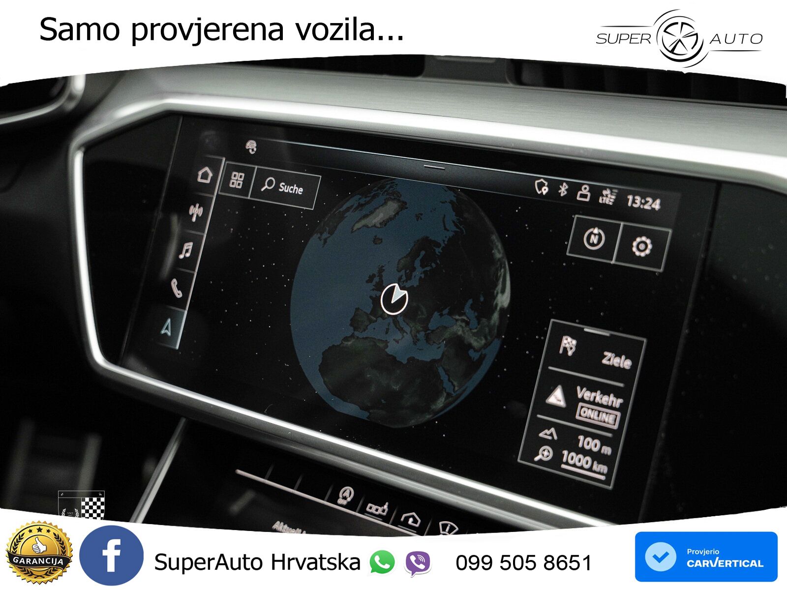 Audi RS6 Avant 4.0 TFSI V8 (600 KS) quattro Tiptronic ZRAČNI+ACC+GR SJED+KAM+PANO
