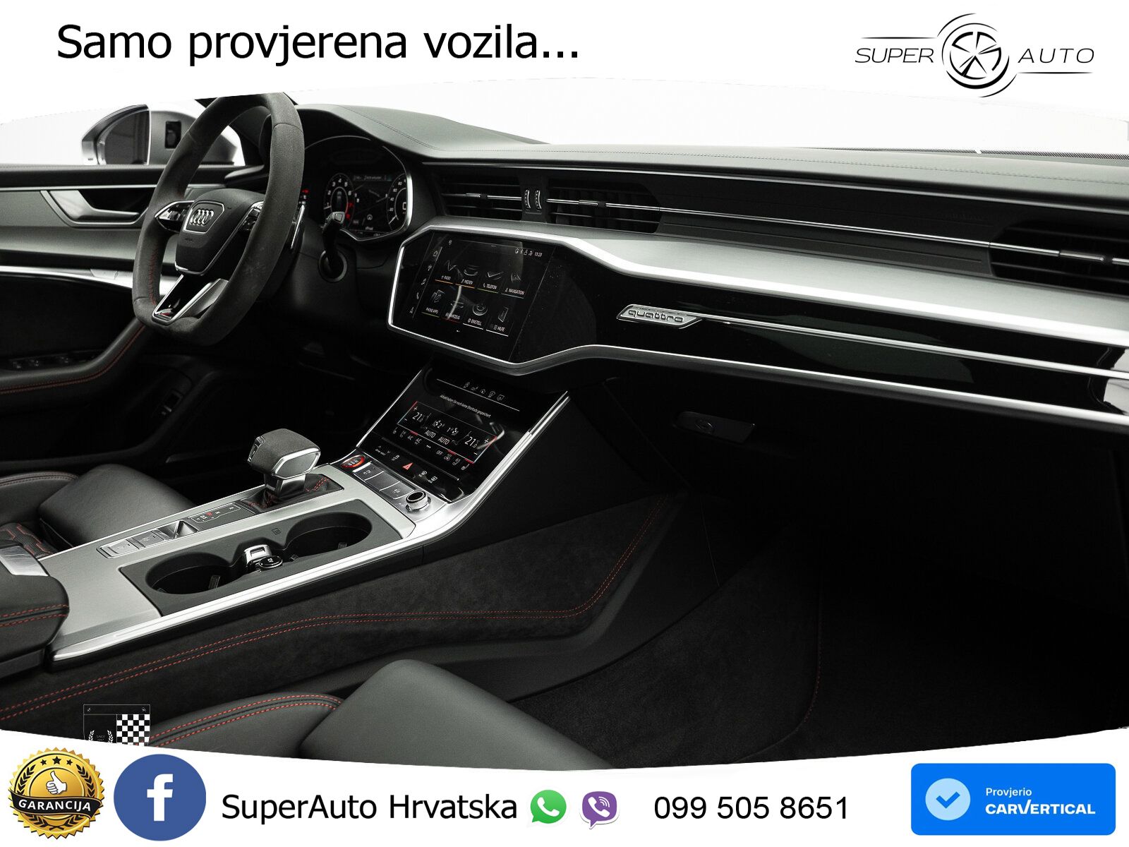 Audi RS6 Avant 4.0 TFSI V8 (600 KS) quattro Tiptronic ZRAČNI+ACC+GR SJED+KAM+PANO