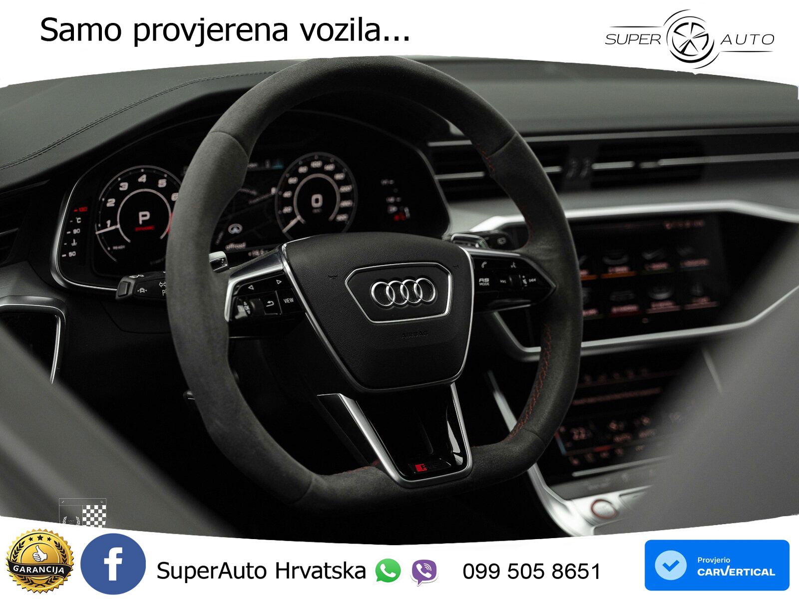 Audi RS6 Avant 4.0 TFSI V8 (600 KS) quattro Tiptronic ZRAČNI+ACC+GR SJED+KAM+PANO