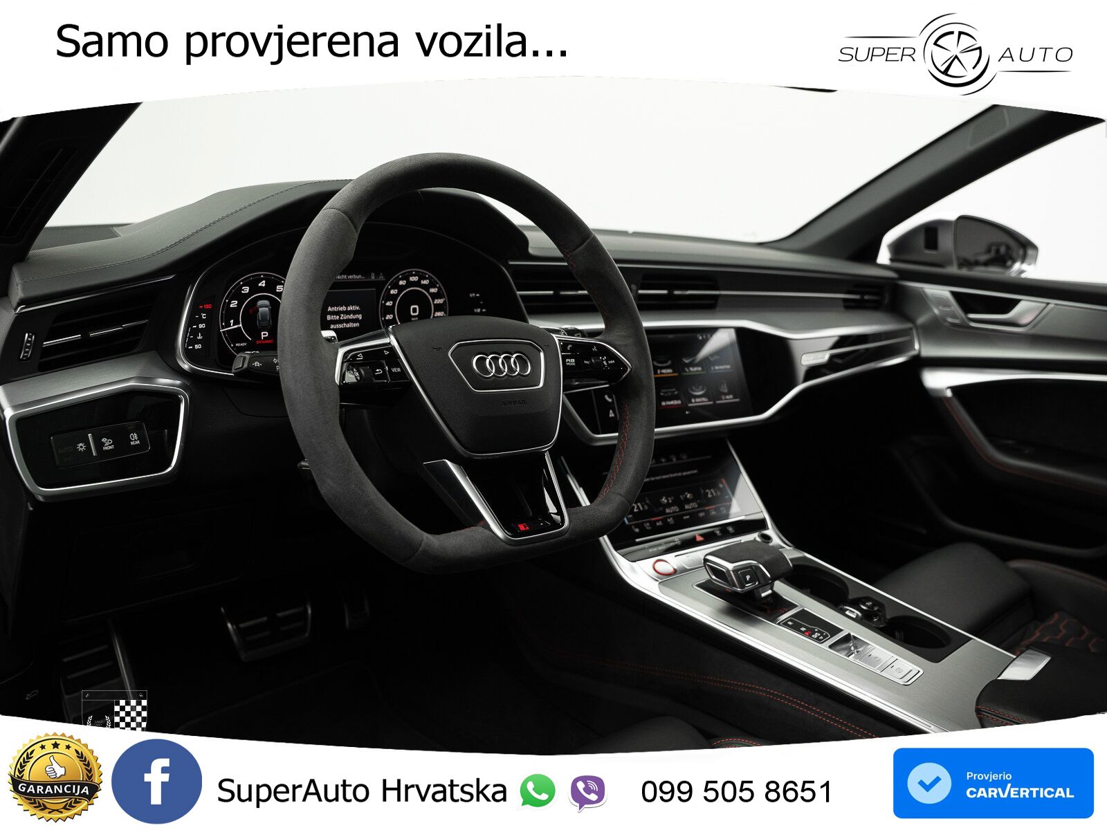 Audi RS6 Avant 4.0 TFSI V8 (600 KS) quattro Tiptronic ZRAČNI+ACC+GR SJED+KAM+PANO