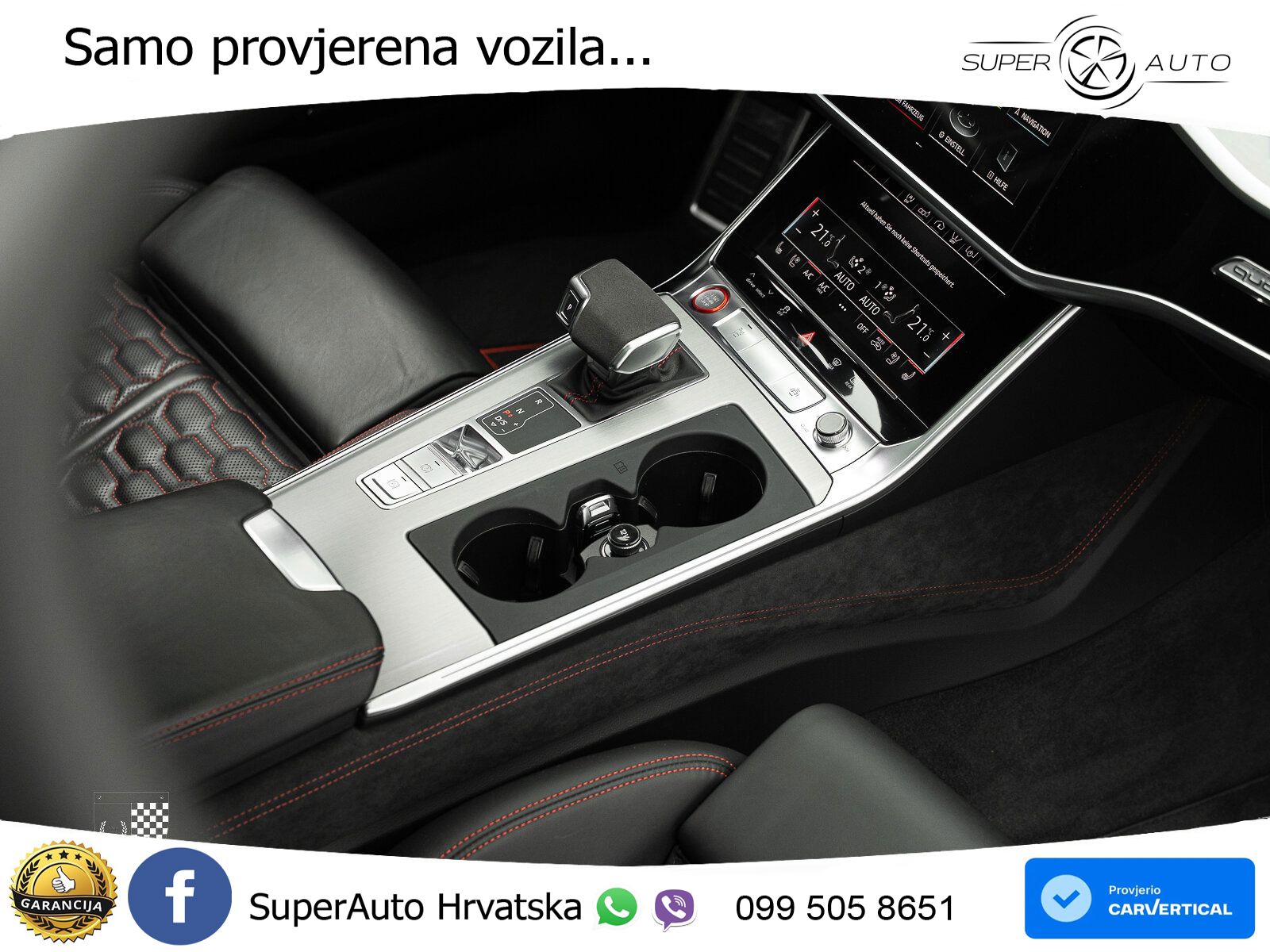 Audi RS6 Avant 4.0 TFSI V8 (600 KS) quattro Tiptronic ZRAČNI+ACC+GR SJED+KAM+PANO