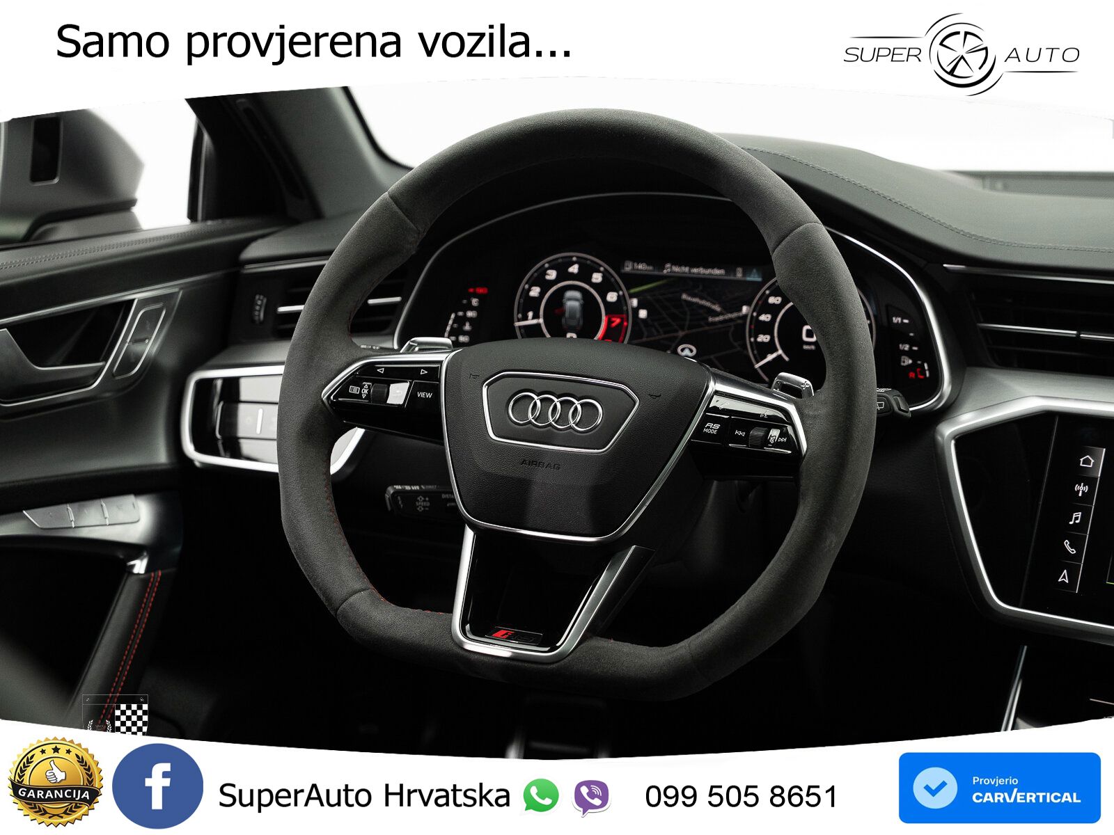 Audi RS6 Avant 4.0 TFSI V8 (600 KS) quattro Tiptronic ZRAČNI+ACC+GR SJED+KAM+PANO