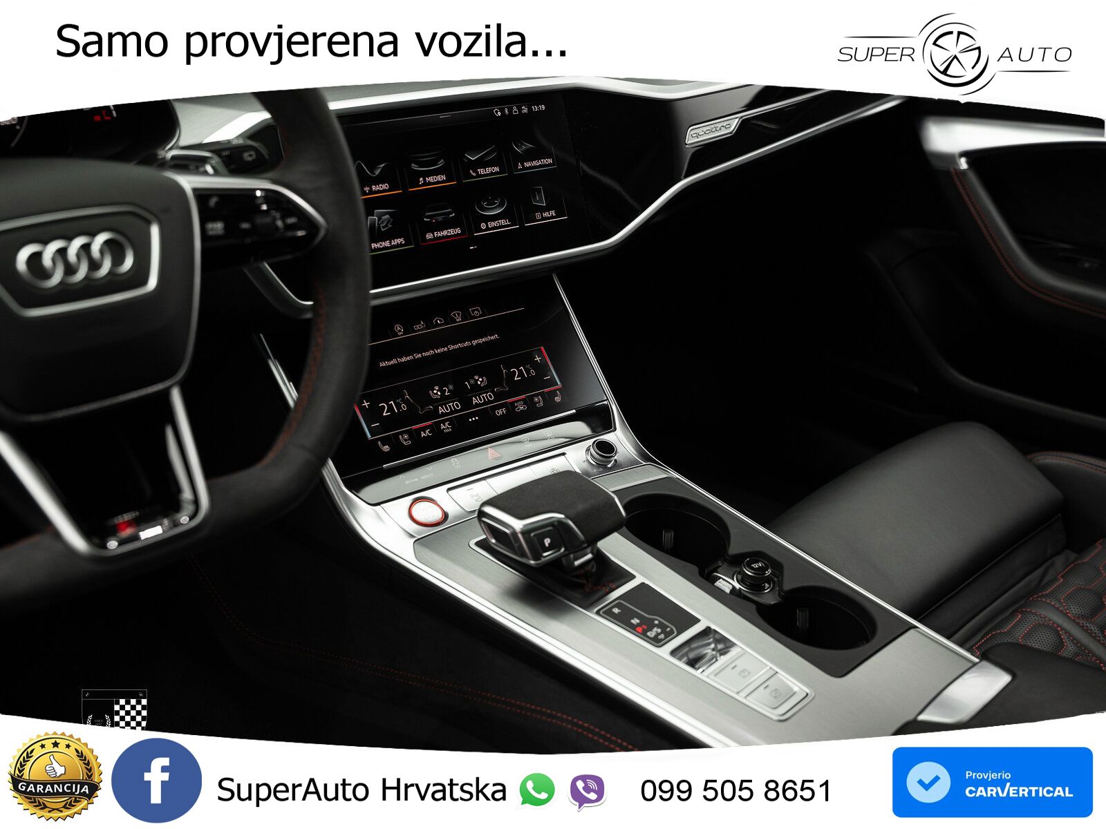 Audi RS6 Avant 4.0 TFSI V8 (600 KS) quattro Tiptronic ZRAČNI+ACC+GR SJED+KAM+PANO