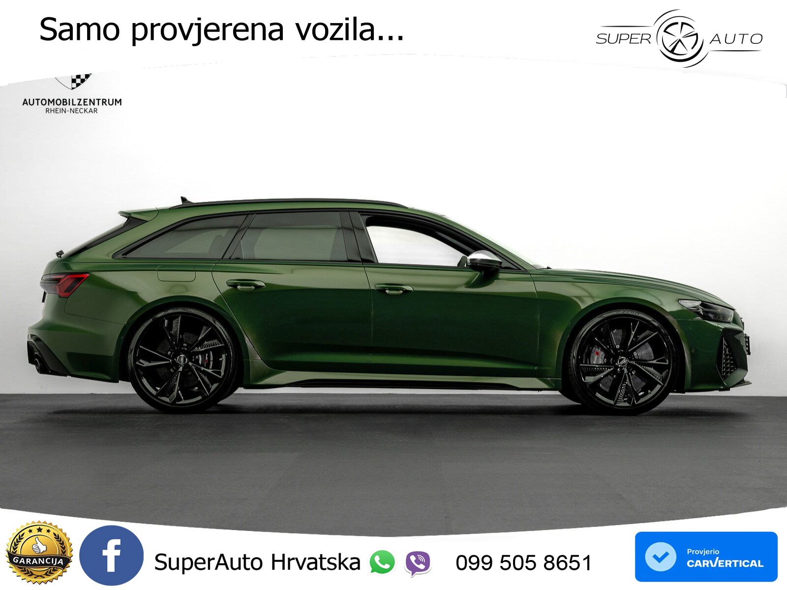 Audi RS6 Avant 4.0 TFSI V8 (600 KS) quattro Tiptronic ZRAČNI+ACC+GR SJED+KAM+PANO