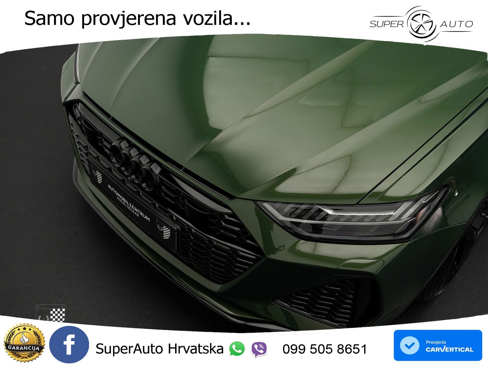 Audi RS6 Avant 4.0 TFSI V8 (600 KS) quattro Tiptronic ZRAČNI+ACC+GR SJED+KAM+PANO