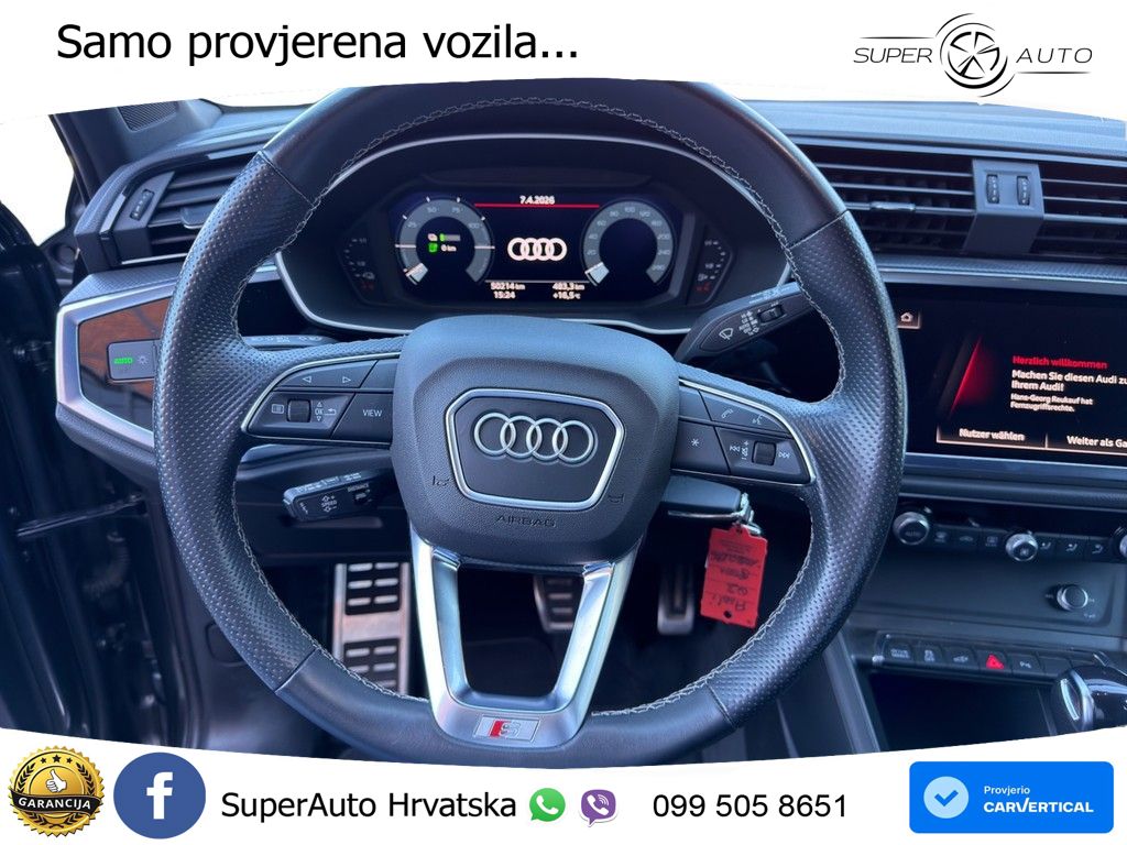 Audi Q3 45 TFSIe (245 KS) S tronic S line LED+GR SJED+ACC
