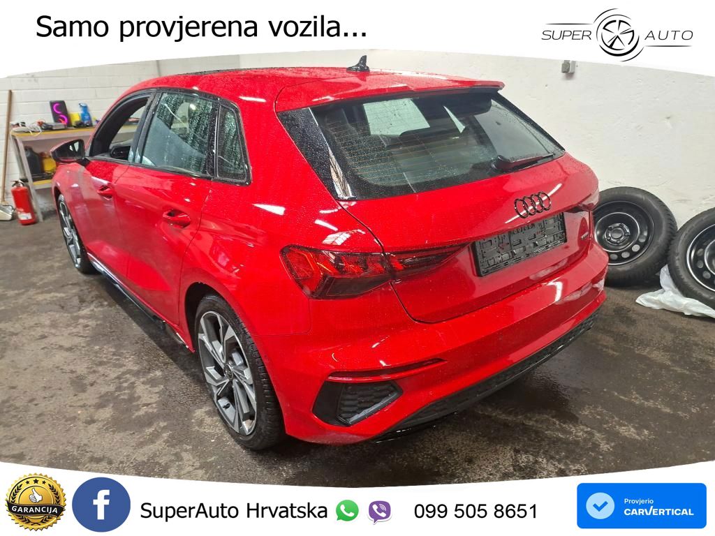 Audi A3 40 TDI (200 KS) quattro S tronic 2x S line LED+GR SJED+ACC