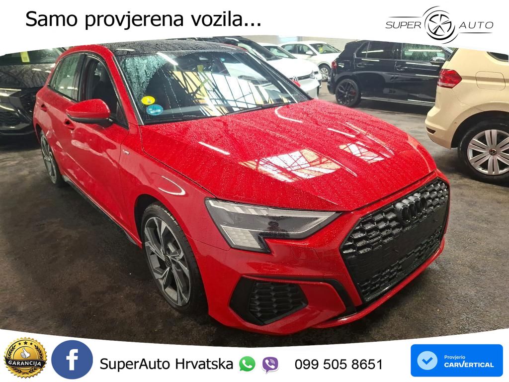 Audi A3 40 TDI (200 KS) quattro S tronic 2x S line LED+GR SJED+ACC