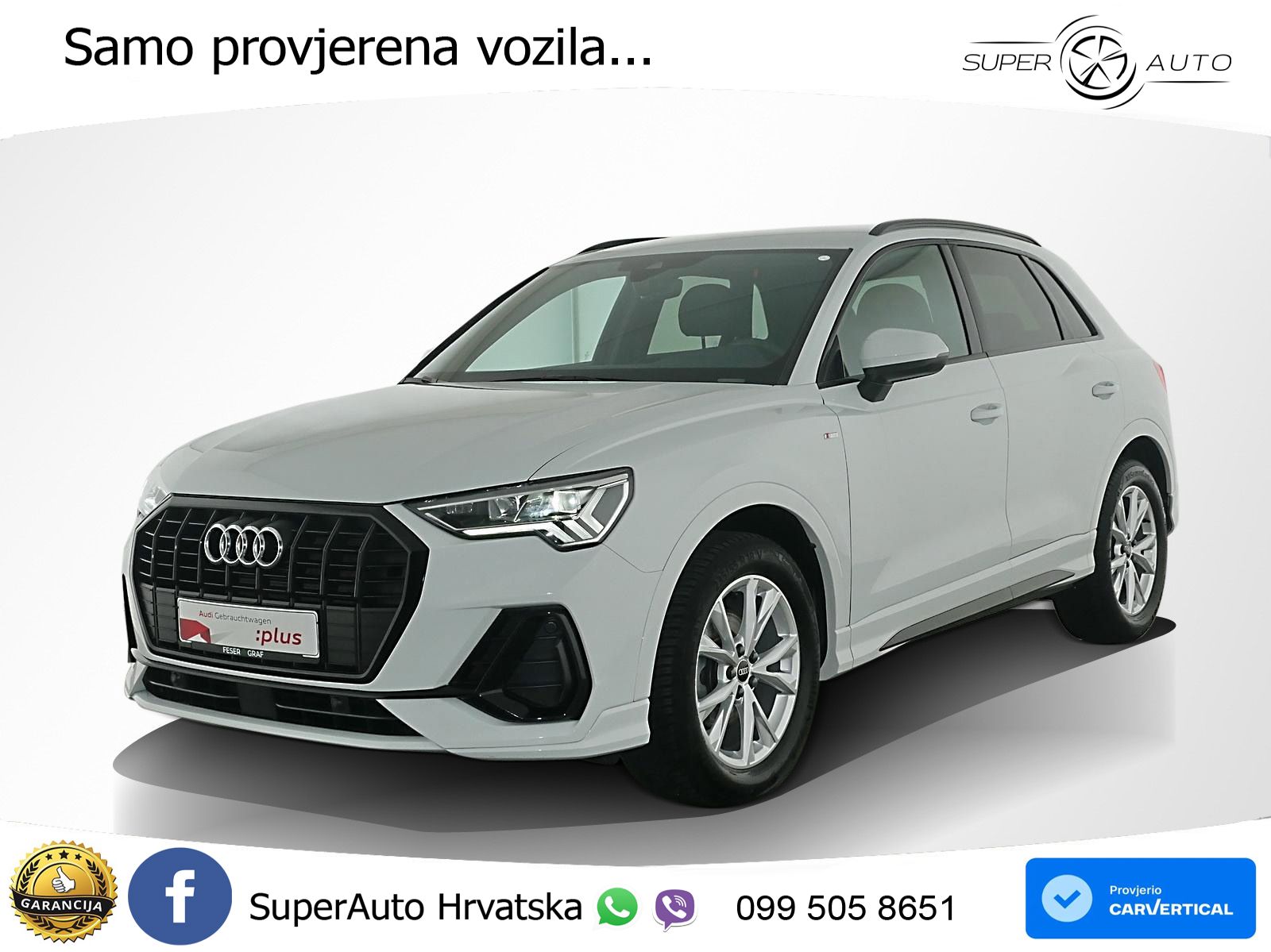Audi Q3 35 TFSI (150 KS) S tronic S line LED+GR SJED+ACC