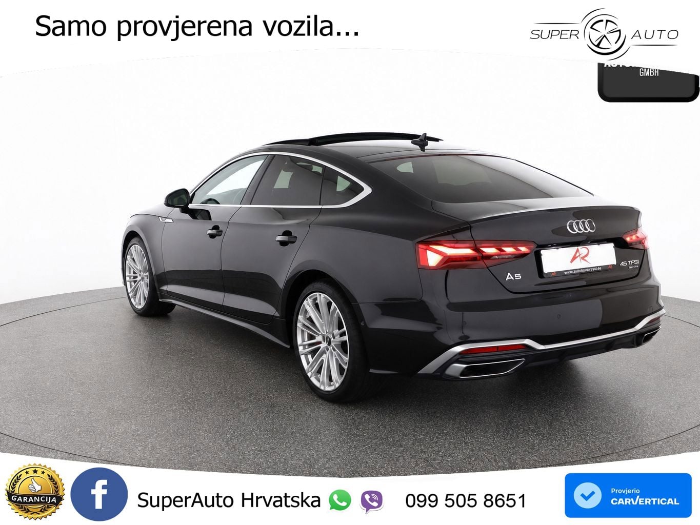Audi A5 Sportback 45 TFSI (265 KS) quattro S tronic S line