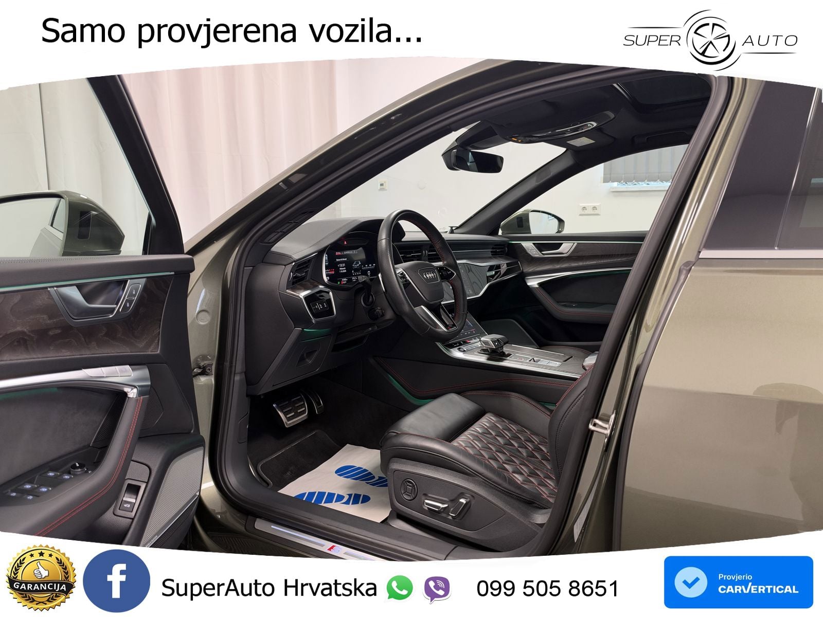 Audi A6 55 TFSI V6 (340 KS) quattro S tronic S line ZRAČNI+ACC+GR SJED+KAM+PANO