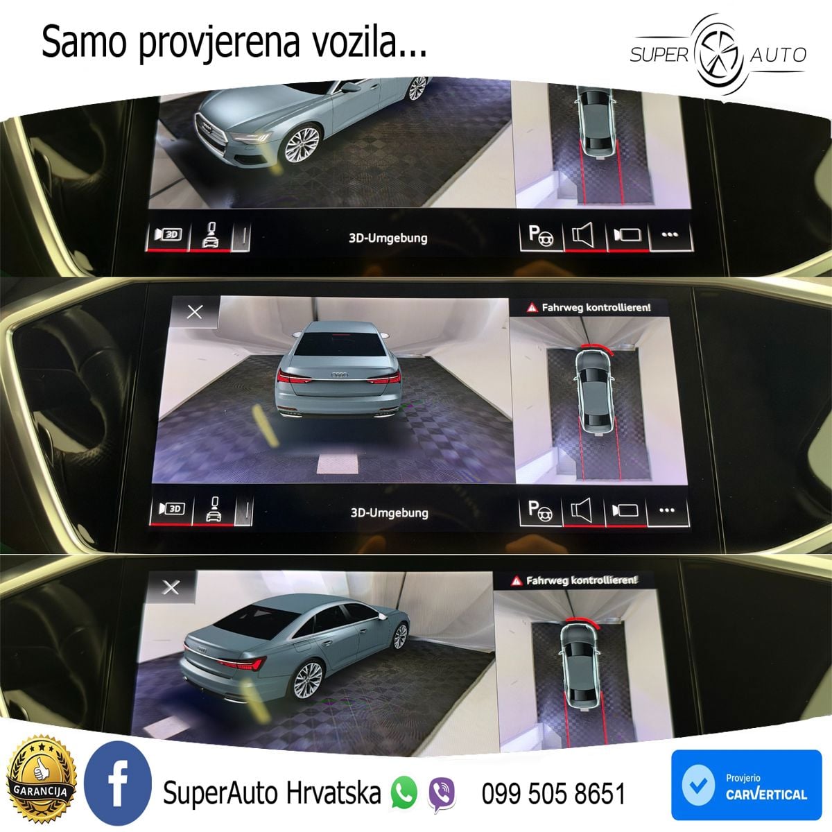 Audi A6 55 TFSI V6 (340 KS) quattro S tronic S line ZRAČNI+ACC+GR SJED+KAM+PANO