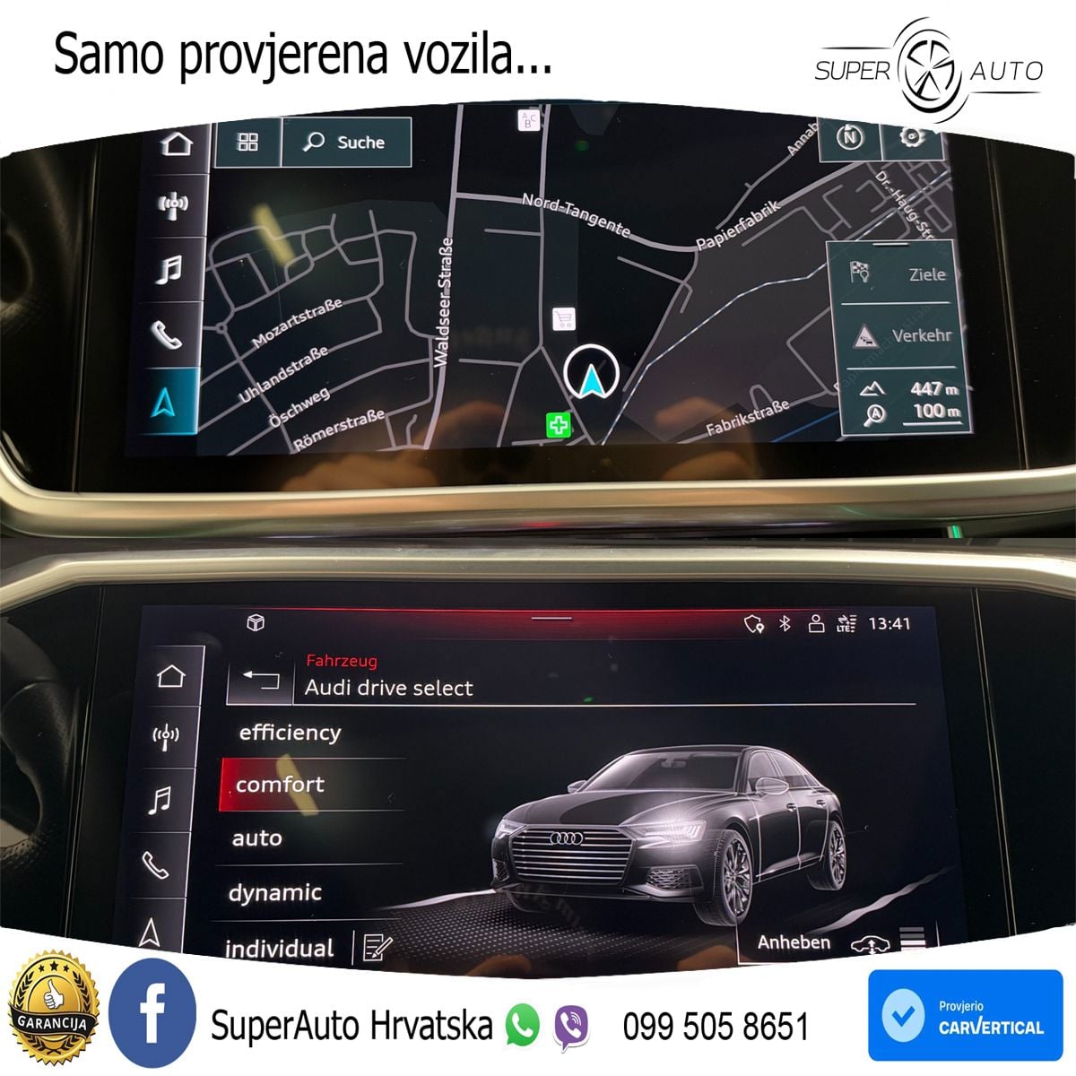 Audi A6 55 TFSI V6 (340 KS) quattro S tronic S line ZRAČNI+ACC+GR SJED+KAM+PANO