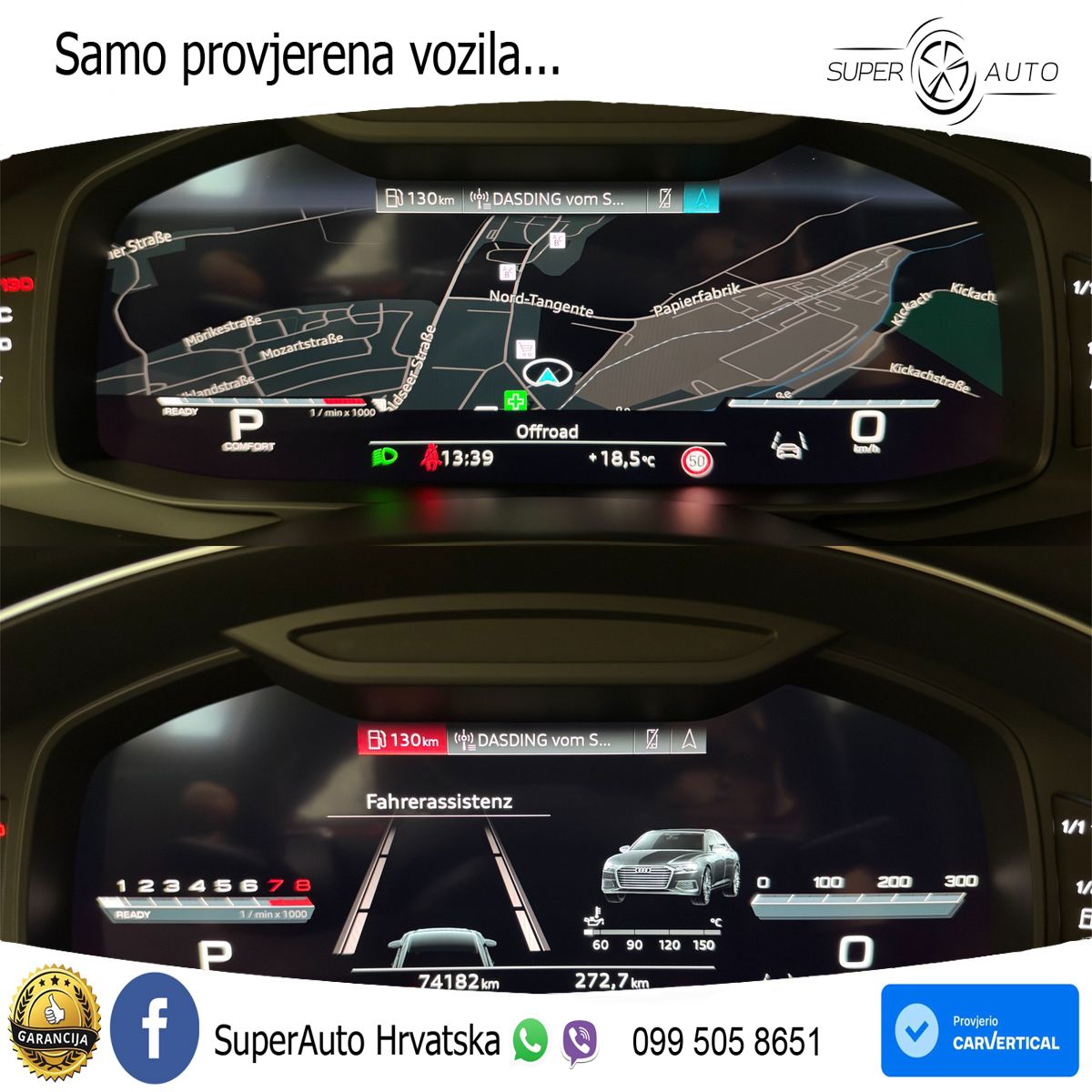 Audi A6 55 TFSI V6 (340 KS) quattro S tronic S line ZRAČNI+ACC+GR SJED+KAM+PANO