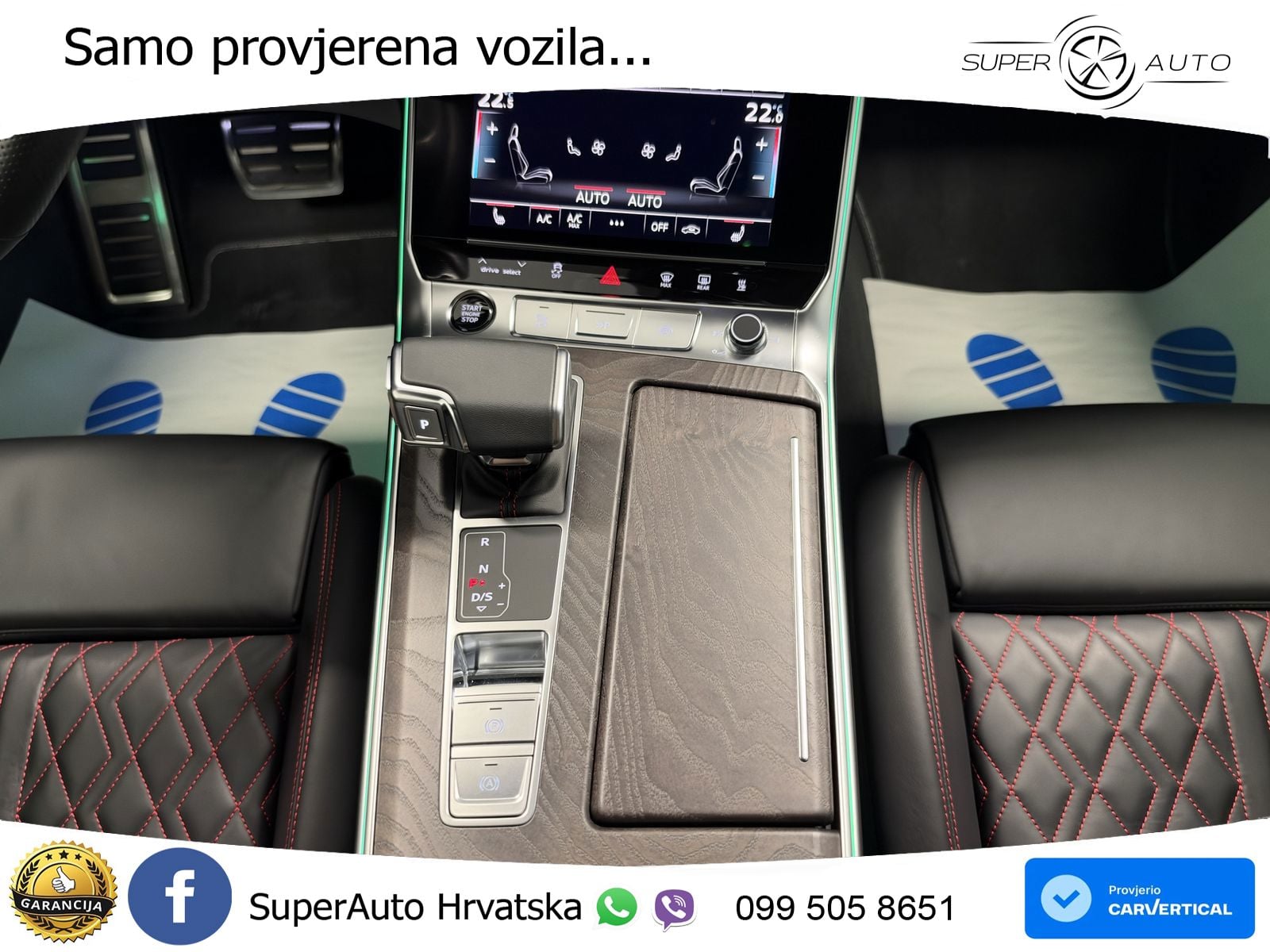 Audi A6 55 TFSI V6 (340 KS) quattro S tronic S line ZRAČNI+ACC+GR SJED+KAM+PANO
