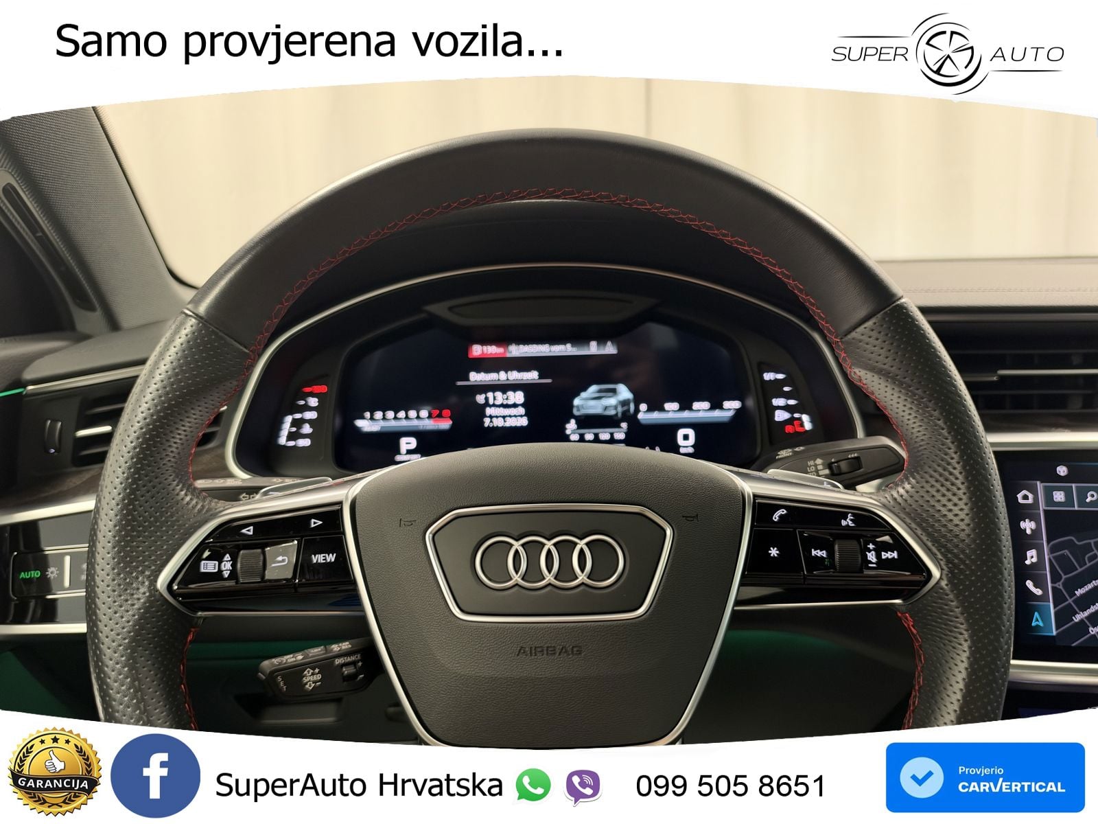 Audi A6 55 TFSI V6 (340 KS) quattro S tronic S line ZRAČNI+ACC+GR SJED+KAM+PANO