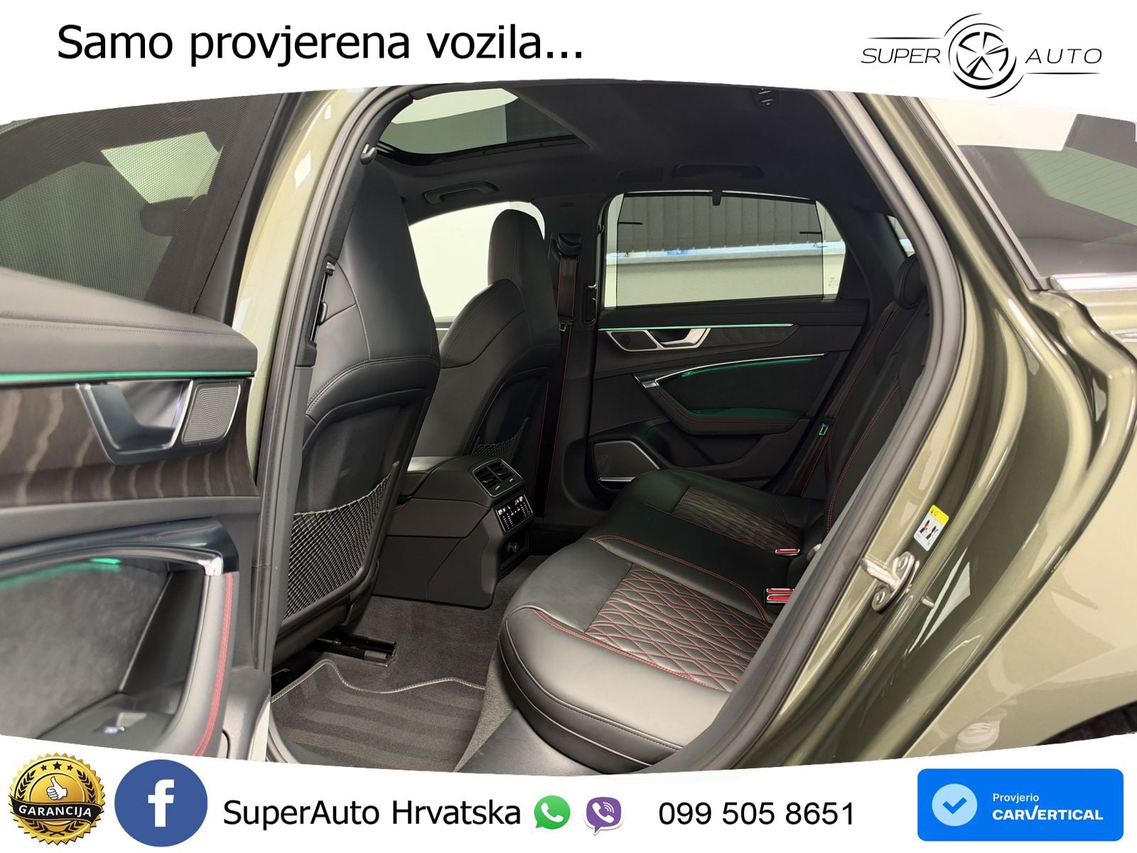 Audi A6 55 TFSI V6 (340 KS) quattro S tronic S line ZRAČNI+ACC+GR SJED+KAM+PANO
