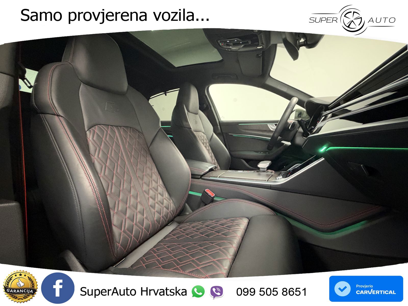 Audi A6 55 TFSI V6 (340 KS) quattro S tronic S line ZRAČNI+ACC+GR SJED+KAM+PANO