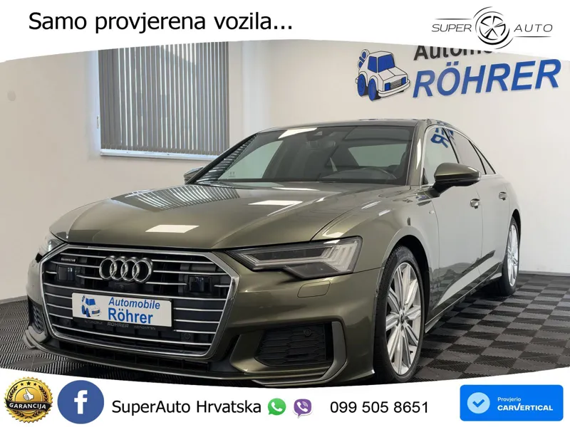 Audi A6 55 TFSI V6 (340 KS) quattro S tronic S line ZRAČNI+ACC+GR SJED+KAM+PANO