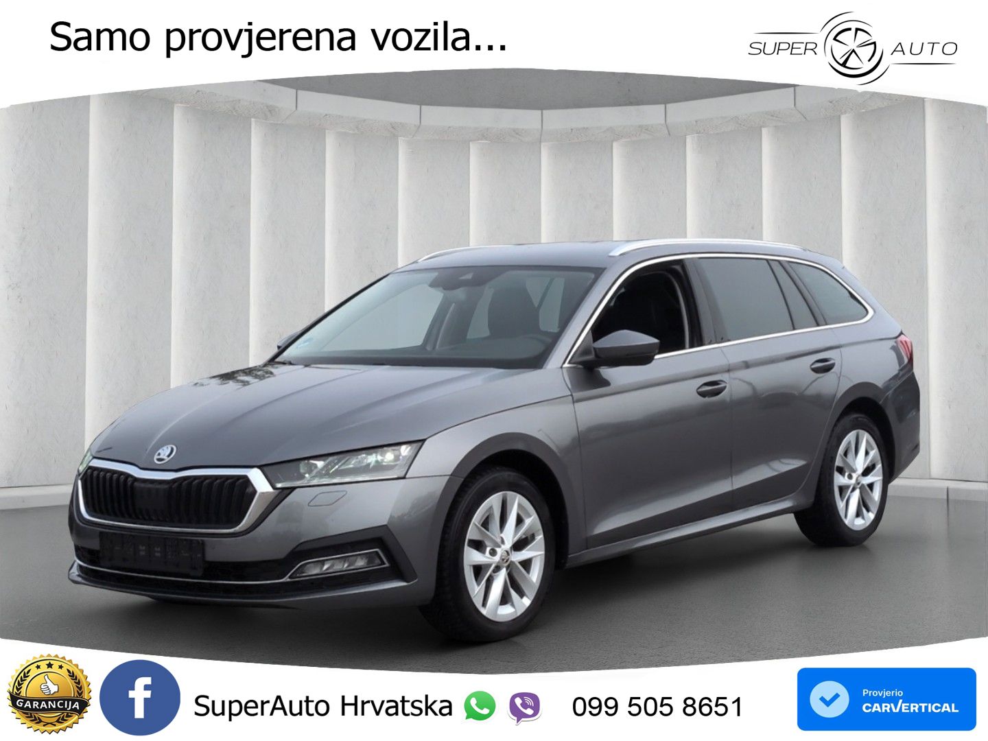 Škoda Octavia Combi 2.0 TDI (150 KS) DSG LED+GR SJED+ACC
