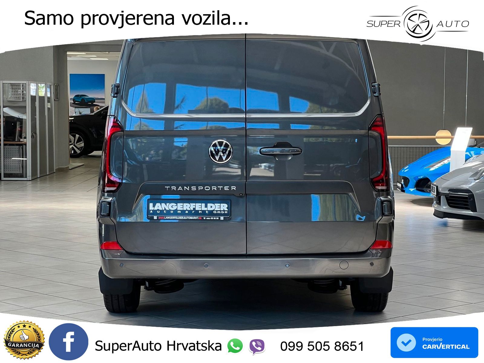 Volkswagen T7 Transporter Kastenwagen Plus 5 Sitze*ACC*IQ* 170 KS
