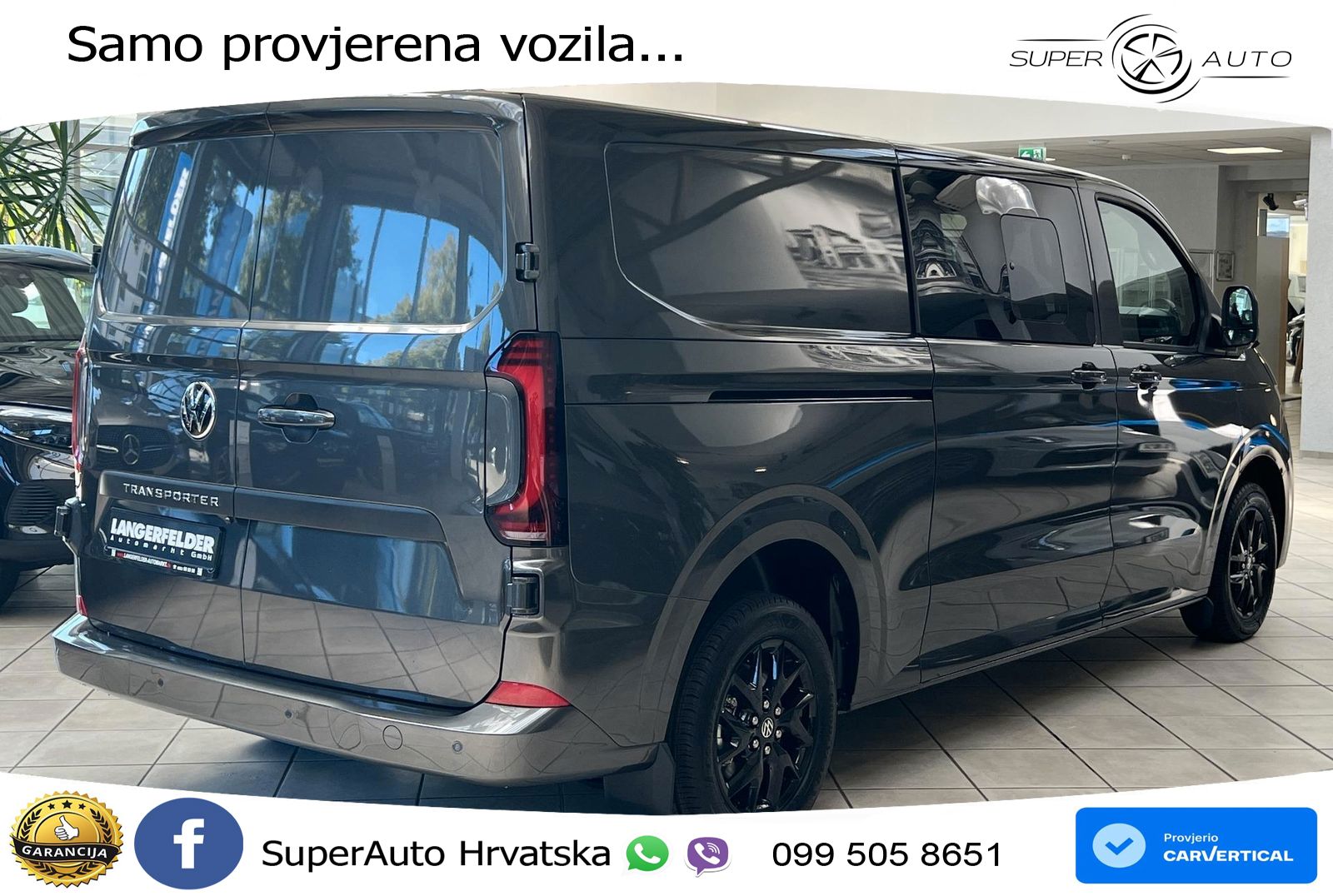Volkswagen T7 Transporter Kastenwagen Plus 5 Sitze*ACC*IQ* 170 KS