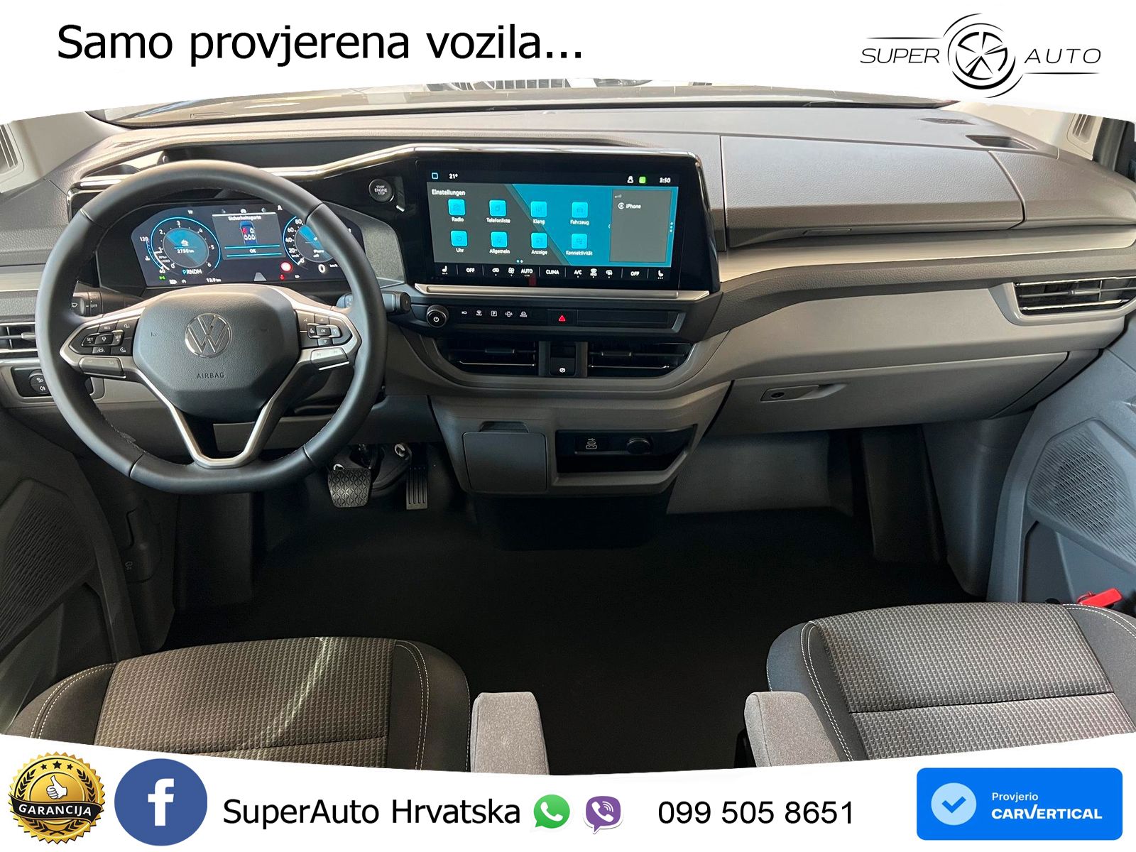Volkswagen T7 Transporter Kastenwagen Plus 5 Sitze*ACC*IQ* 170 KS