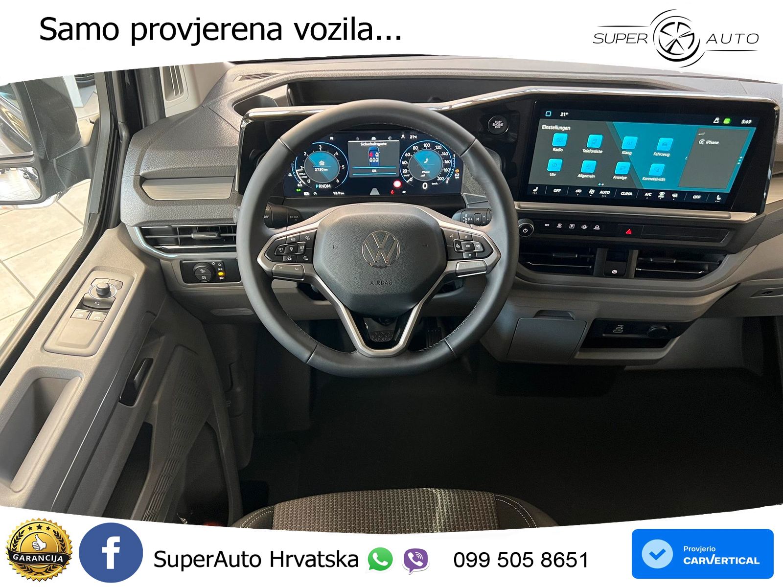 Volkswagen T7 Transporter Kastenwagen Plus 5 Sitze*ACC*IQ* 170 KS