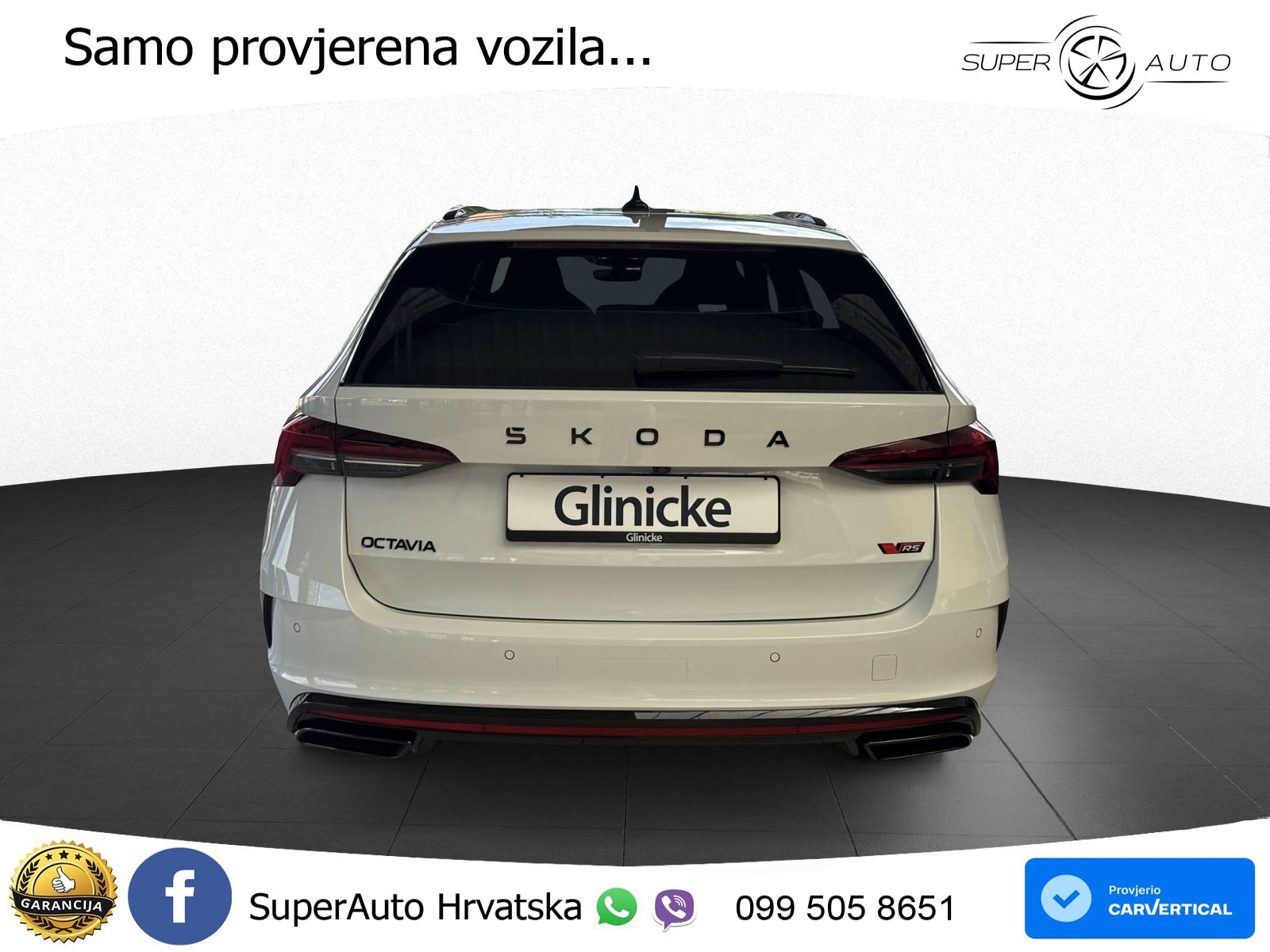 Škoda Octavia Combi RS 2.0 TSI (265 KS) DSG LED+GR SJED+ACC