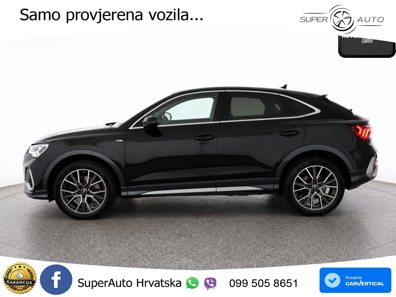 Audi Q3 Sportback 45 TFSI (245 KS) quattro S tronic S line LED+GR SJED+ACC