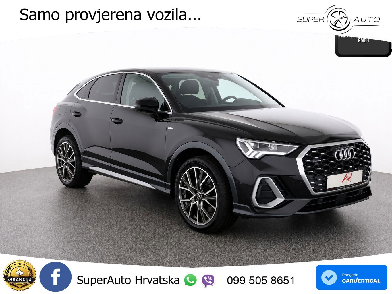 Audi Q3 Sportback 45 TFSI (245 KS) quattro S tronic S line LED+GR SJED+ACC