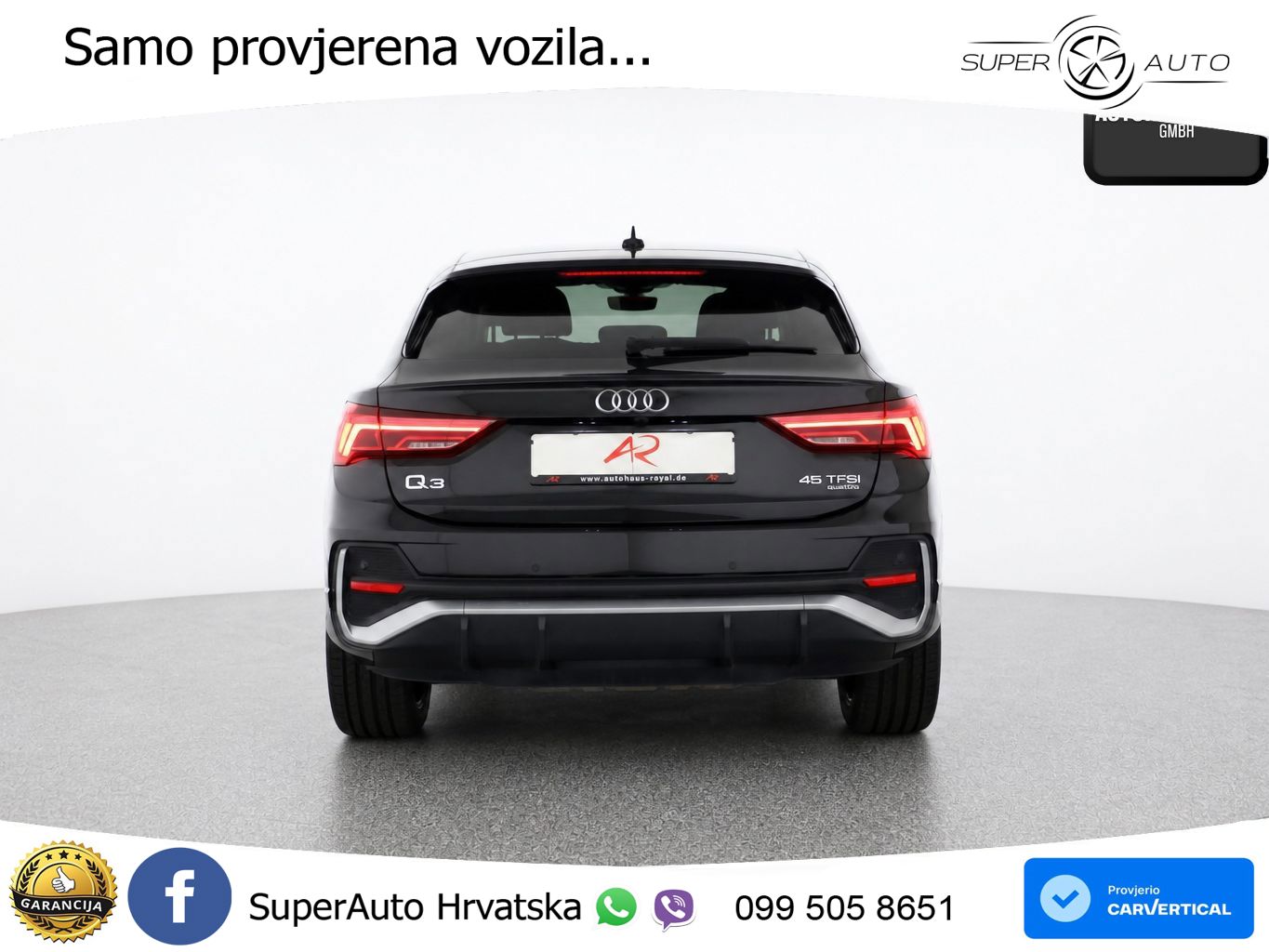 Audi Q3 Sportback 45 TFSI (245 KS) quattro S tronic S line LED+GR SJED+ACC