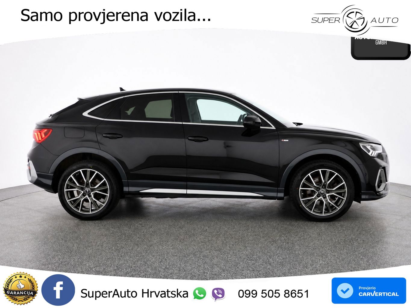 Audi Q3 Sportback 45 TFSI (245 KS) quattro S tronic S line LED+GR SJED+ACC