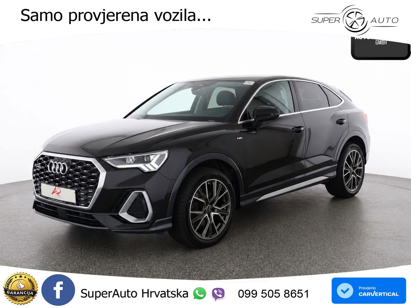 Audi Q3 Sportback 45 TFSI (245 KS) quattro S tronic S line LED+GR SJED+ACC