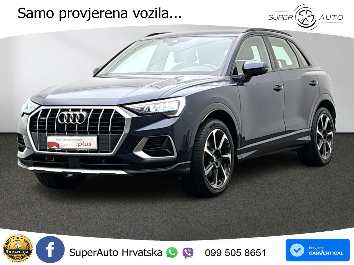 Audi Q3 45 TFSI (230 KS) quattro S tronic advanced LED+GR SJED+ACC