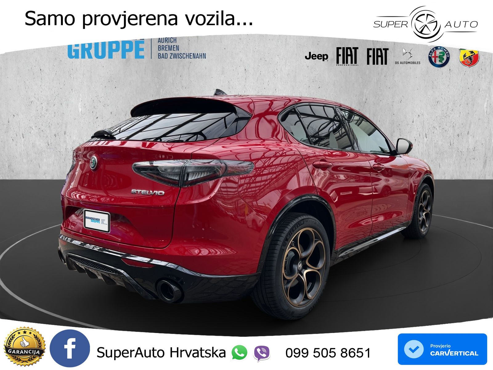 Alfa Romeo Stelvio 2.0 Turbo (280 KS) Q4 Automatic LED+GR SJED+ACC