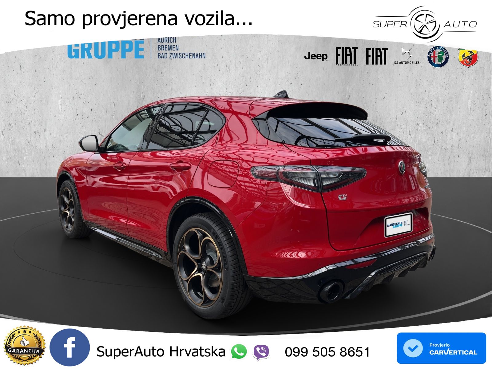 Alfa Romeo Stelvio 2.0 Turbo (280 KS) Q4 Automatic LED+GR SJED+ACC