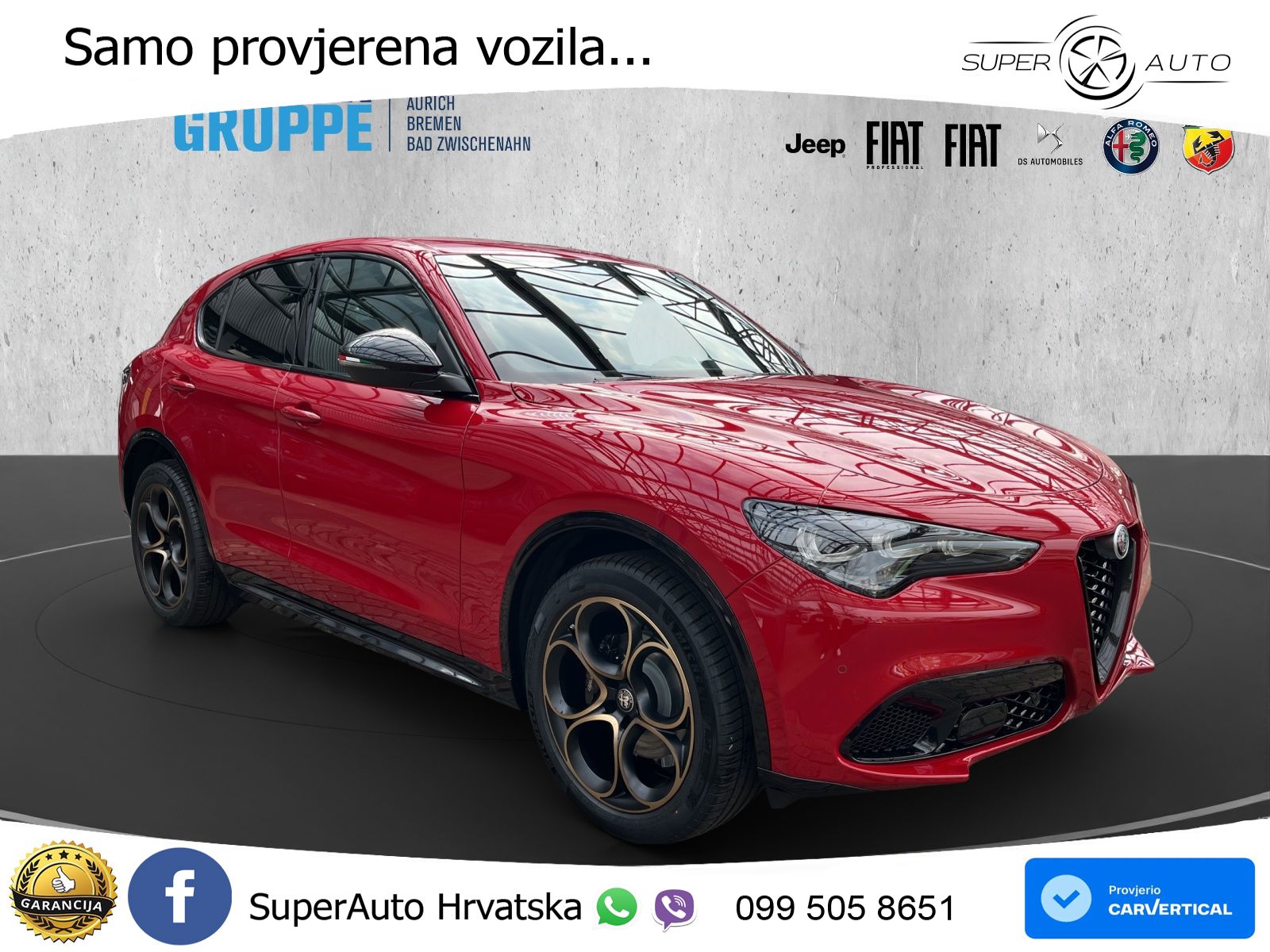 Alfa Romeo Stelvio 2.0 Turbo (280 KS) Q4 Automatic LED+GR SJED+ACC