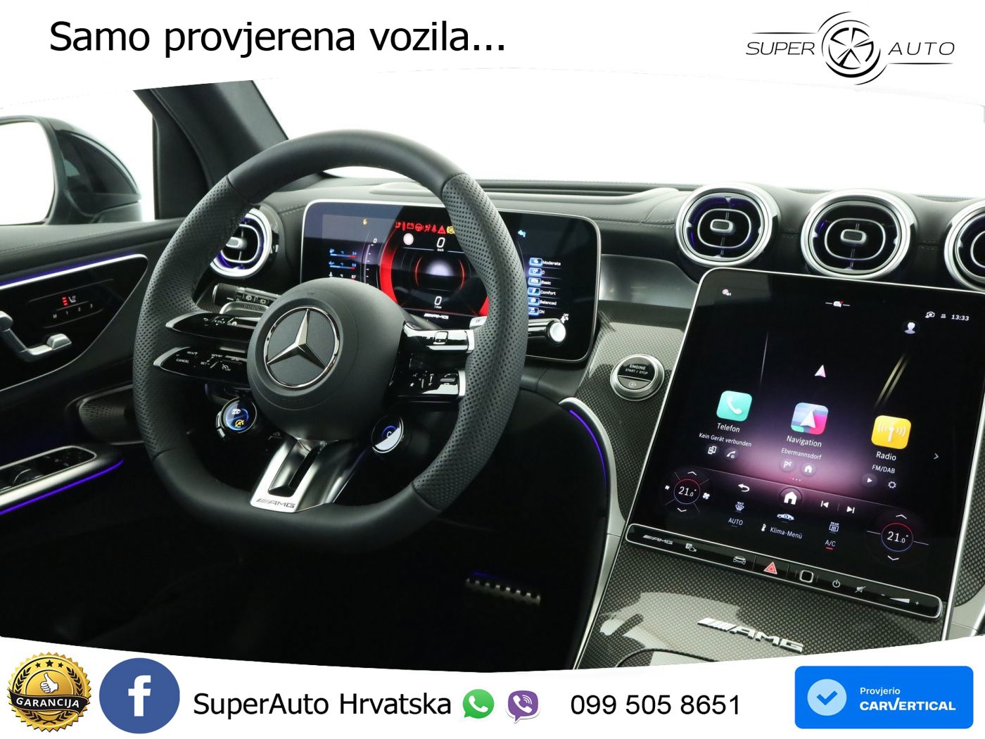 Mercedes AMG GLC 53 (449 KS) 4MATIC+ AMG SPEEDSHIFT TCT 9G ACC+HEAD+GR SJED+360+PANO