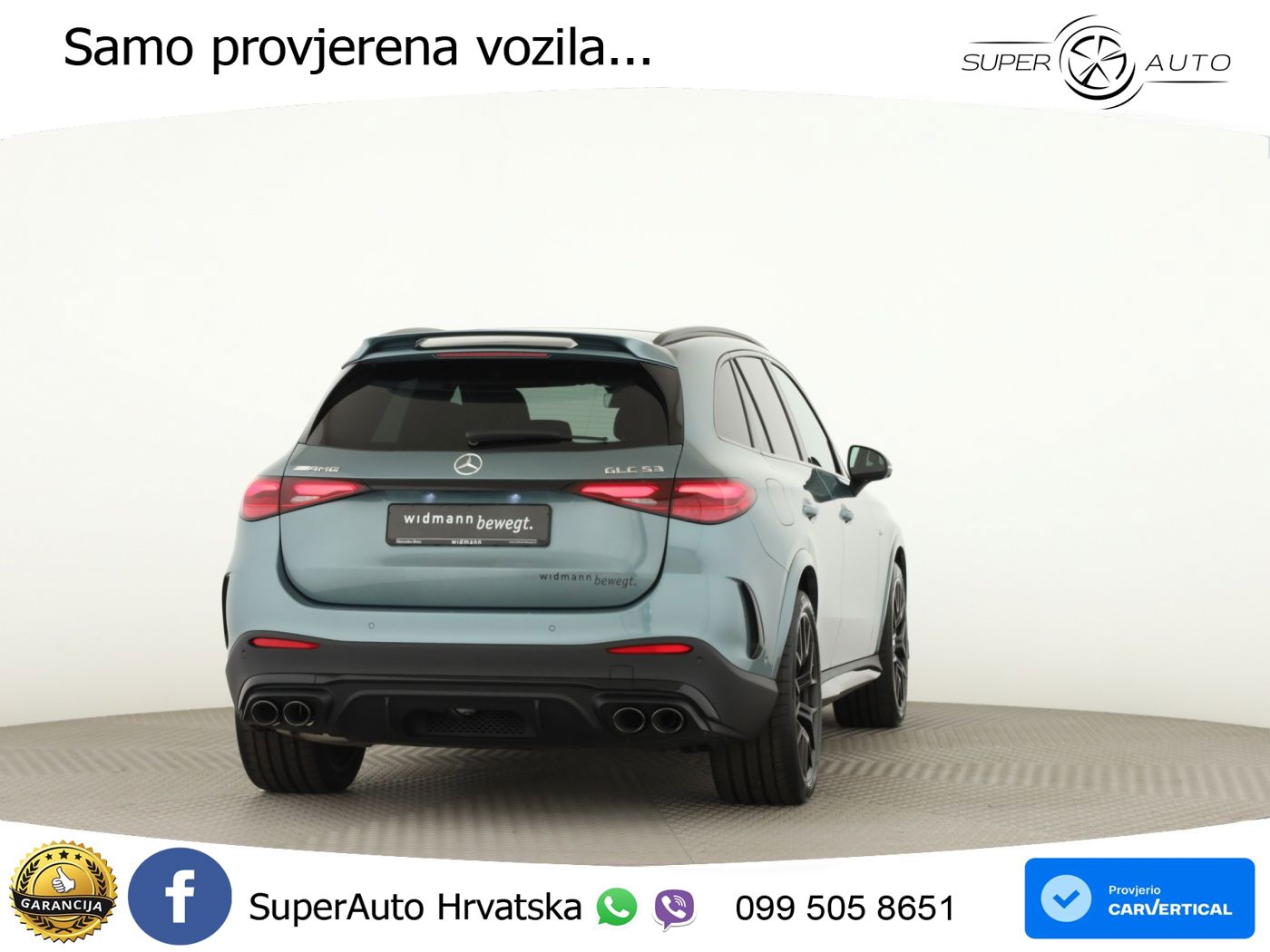 Mercedes AMG GLC 53 (449 KS) 4MATIC+ AMG SPEEDSHIFT TCT 9G ACC+HEAD+GR SJED+360+PANO