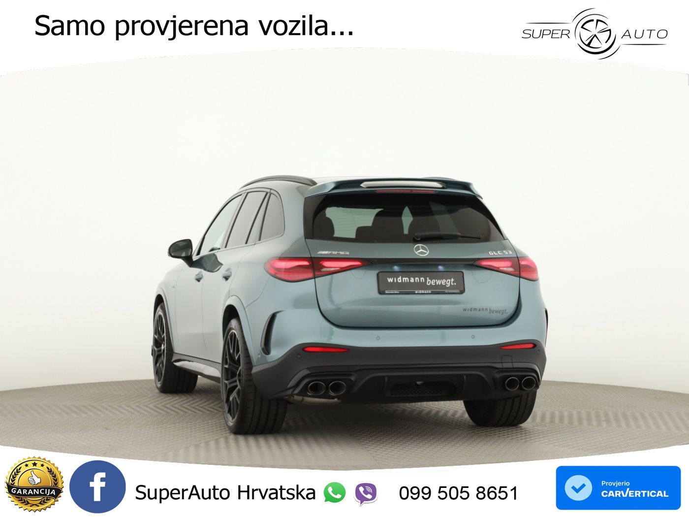 Mercedes AMG GLC 53 (449 KS) 4MATIC+ AMG SPEEDSHIFT TCT 9G ACC+HEAD+GR SJED+360+PANO