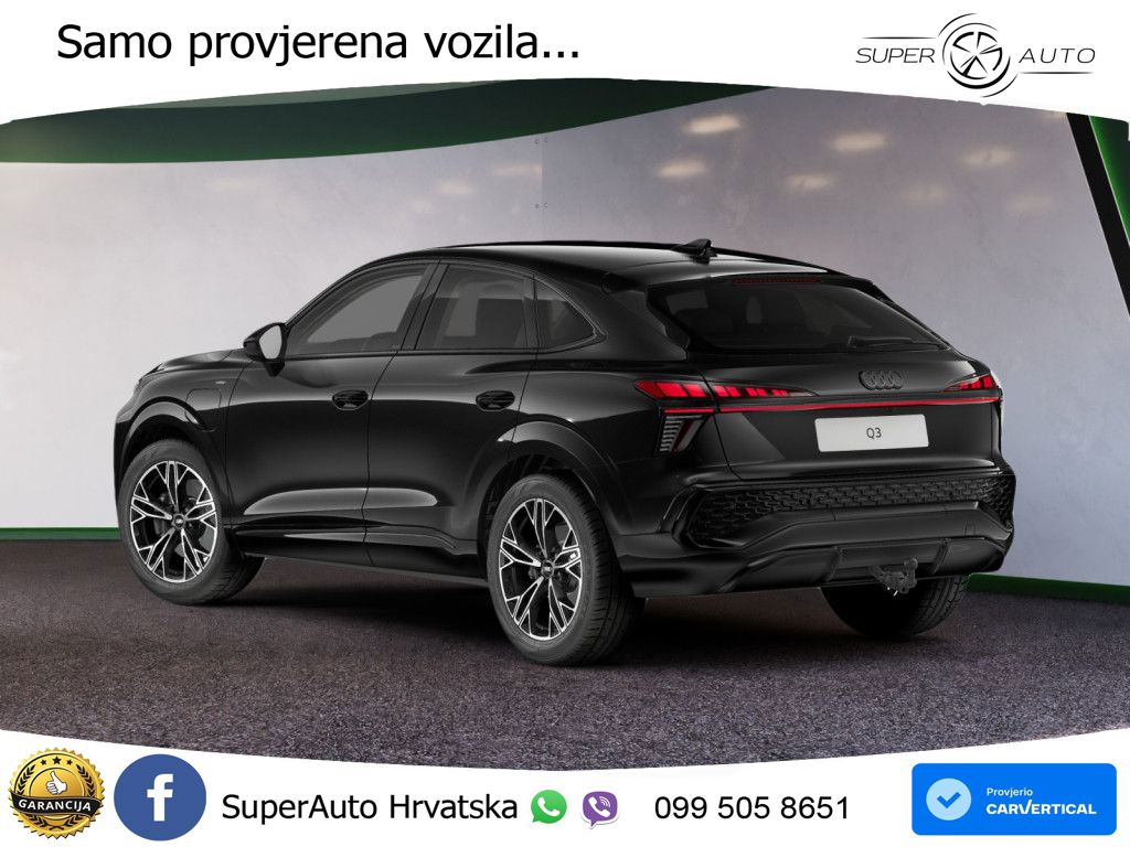 Audi Q3 Sportback 1.5 TFSIe (272 KS) S tronic S line LED+GR SJED+ACC