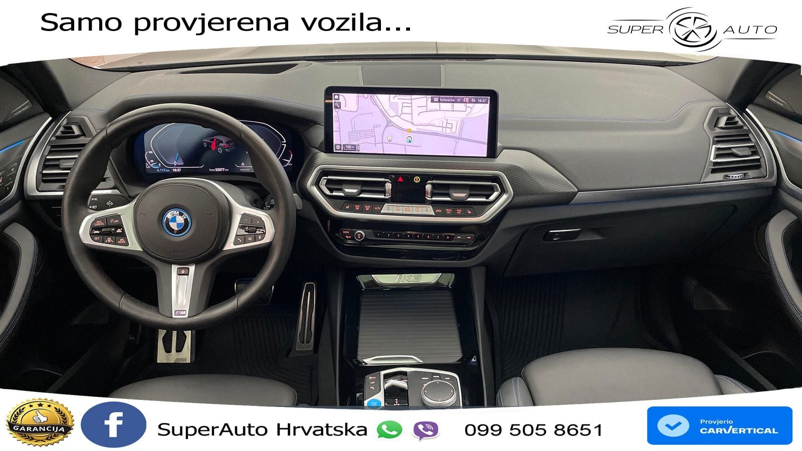 BMW iX3 80 kWh (286 KS) M Sport LED+GR SJED+ACC