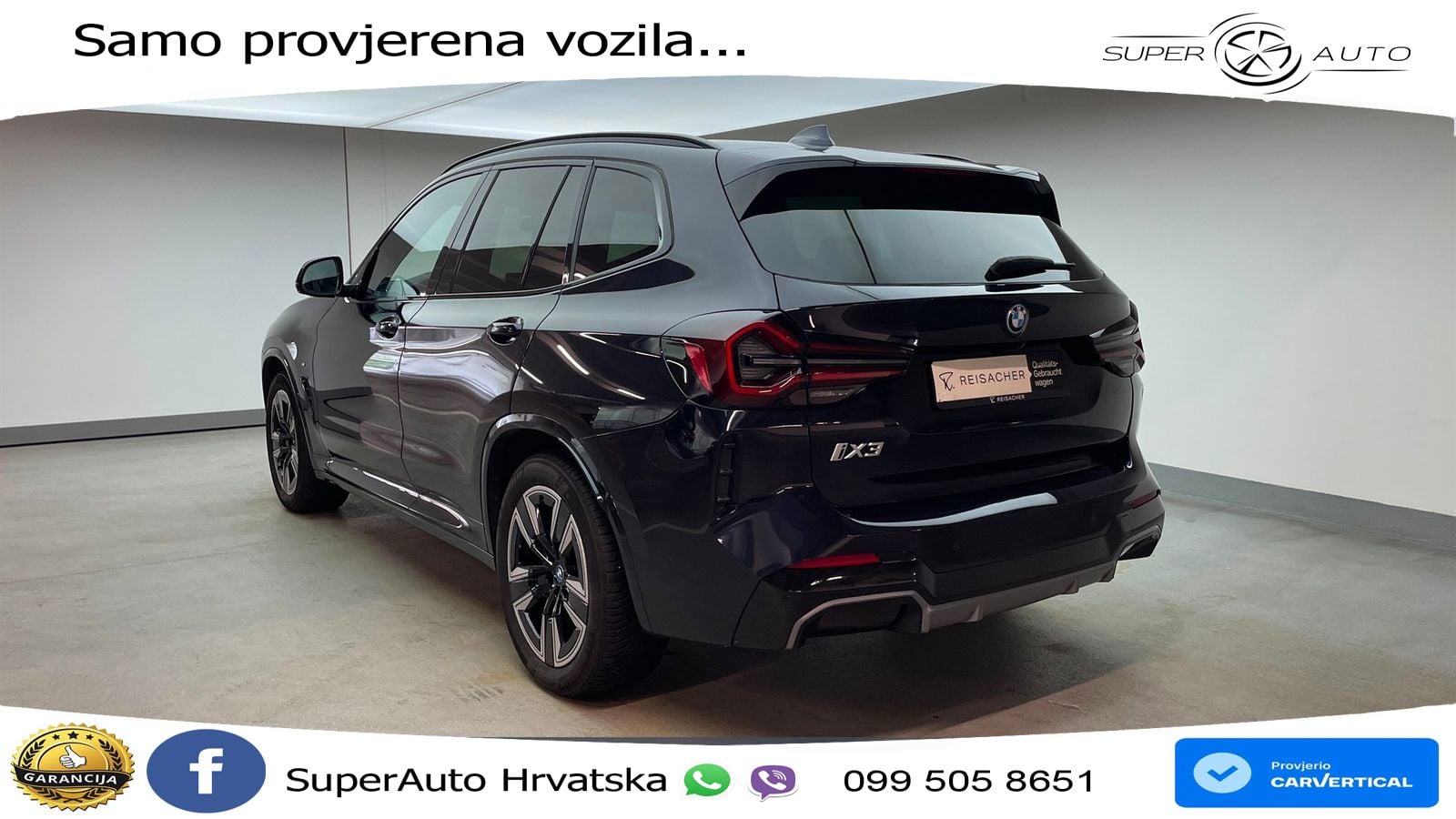 BMW iX3 80 kWh (286 KS) M Sport LED+GR SJED+ACC