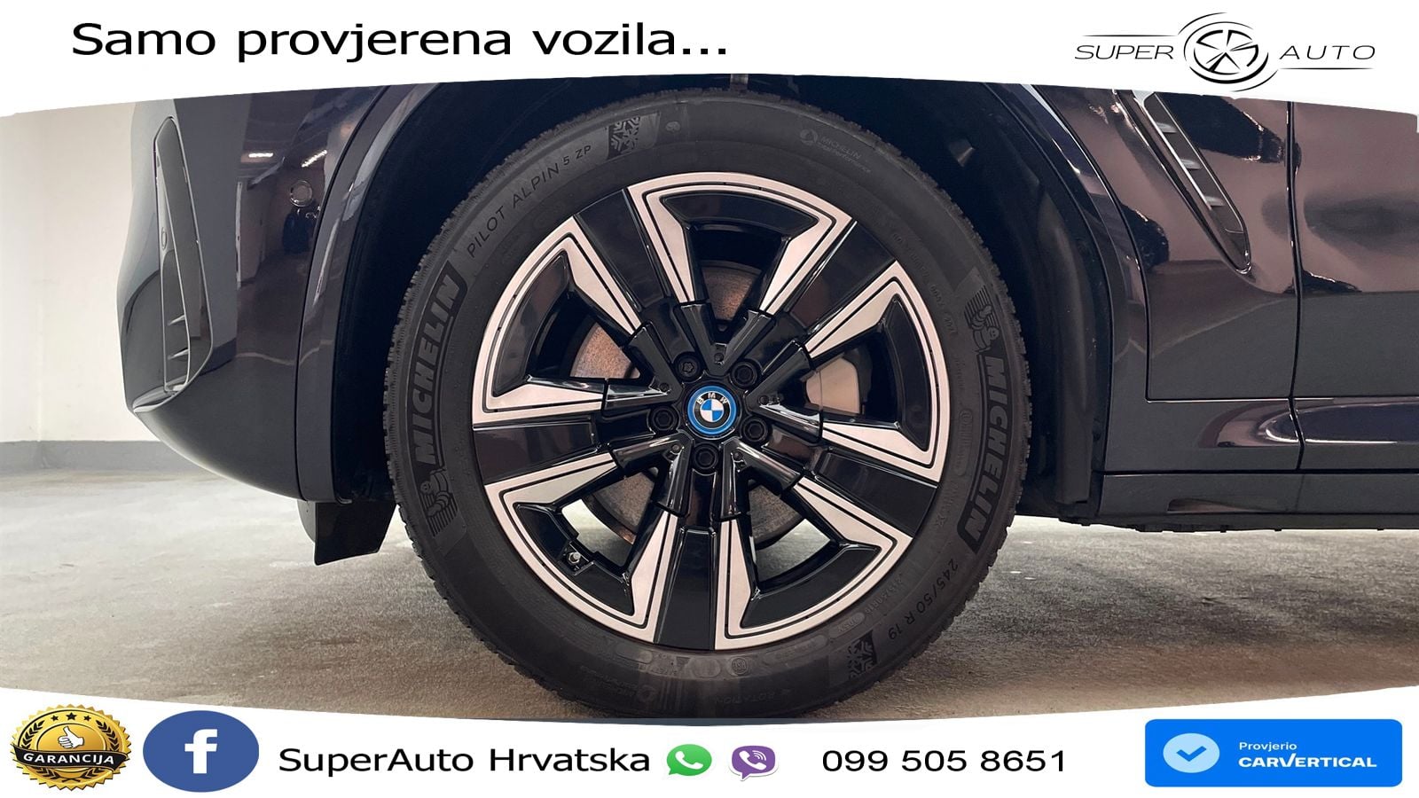 BMW iX3 80 kWh (286 KS) M Sport LED+GR SJED+ACC