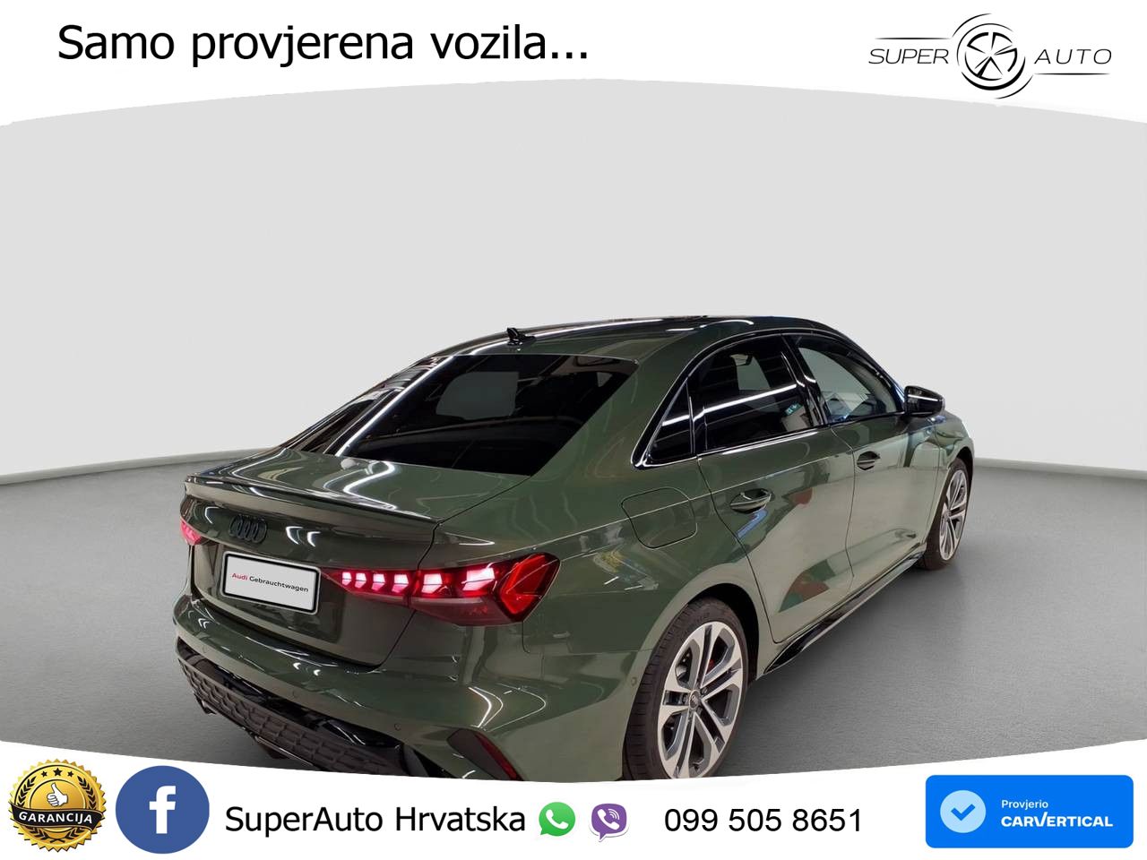 Audi S3 Limuzina 2.0 TFSI (333 KS) quattro S tronic LED+GR SJED+ACC