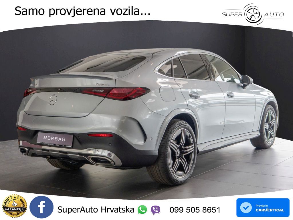 Mercedes GLC Coupe 220d (197 KS) 4MATIC 9G-TRONIC ACC+GR SJED+360+PANO